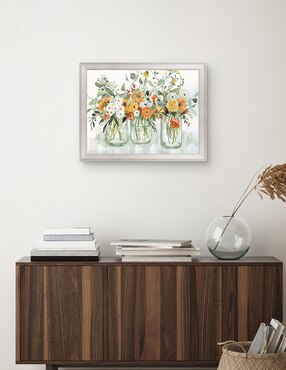 Cuadro decorativo Tres bellezas de Carol Robinson técnica mixta Cuadros Jr