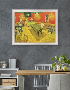 Cuadro decorativo Café nocturno con mesa de billar de Portfolio Arts Group técnica mixta Cuadros Jr