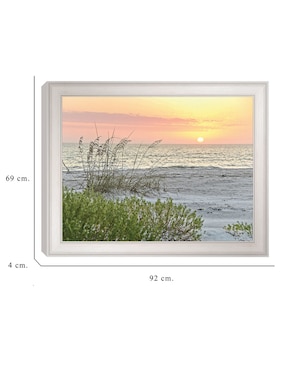 Cuadro decorativo Atardecer calmante de Mary Lou Johnson técnica mixta Cuadros Jr