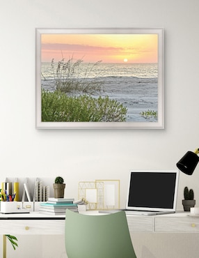Cuadro decorativo Atardecer calmante de Mary Lou Johnson técnica mixta Cuadros Jr