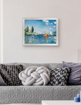 Cuadro decorativo Monet – Barcos rojos en Argenteuil de Portfolio Arts Group técnica mixta Cuadros Jr