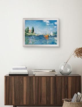 Cuadro decorativo Monet – Barcos rojos en Argenteuil de Portfolio Arts Group técnica mixta Cuadros Jr