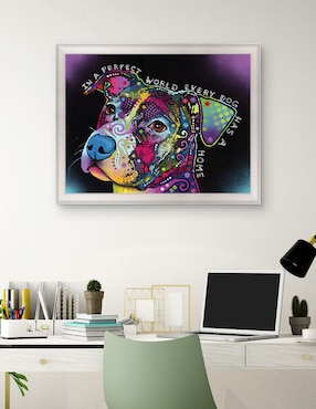 Cuadro decorativo En un mundo perfecto de Dean Russo técnica mixta Cuadros Jr