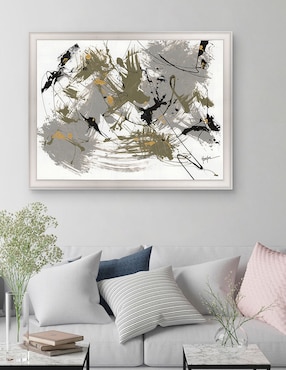 Cuadro decorativo Negro y dorado 1 de Dan Houston técnica mixta Cuadros Jr