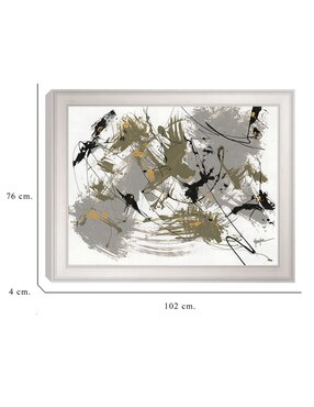 Cuadro decorativo Negro y dorado 1 de Dan Houston técnica mixta Cuadros Jr