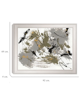 Cuadro decorativo Negro y dorado 1 de Dan Houston técnica mixta Cuadros Jr