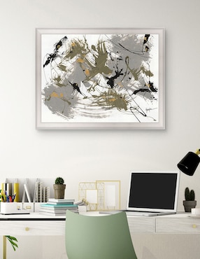 Cuadro decorativo Negro y dorado 1 de Dan Houston técnica mixta Cuadros Jr