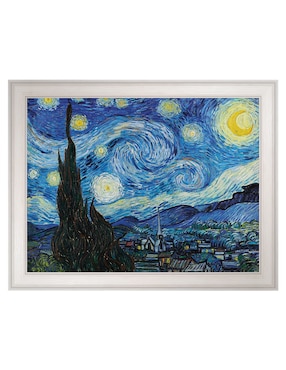 Cuadro decorativo La noche estrellada (1889 de Vincent Van Gogh técnica mixta Cuadros Jr