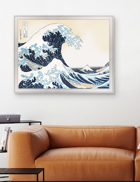 Cuadro decorativo Hokusai – La gran ola de Portfolio Arts Group técnica mixta Cuadros Jr