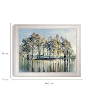 Cuadro decorativo Isla de árboles de Studio Arts técnica mixta Cuadros Jr