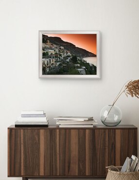 Cuadro decorativo Pueblo en la ladera de Campania de Panoramic Images técnica mixta Cuadros Jr
