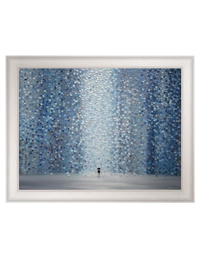Cuadro decorativo Lluvia azul de Ekaterina Ermilkina técnica mixta Cuadros Jr