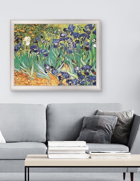 Cuadro decorativo Van Gogh – Jardín de iris de Portfolio Arts Group técnica mixta Cuadros Jr