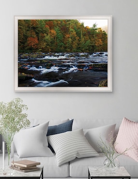 Cuadro decorativo Otoño en el río Tellico de Andy Crawford técnica mixta Cuadros Jr