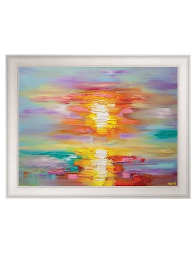 Cuadro decorativo Amanecer abstracto de Osnat Tzadok técnica mixta Cuadros Jr