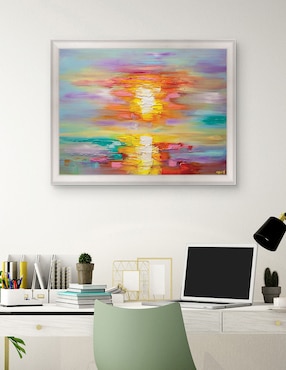 Cuadro decorativo Amanecer abstracto de Osnat Tzadok técnica mixta Cuadros Jr