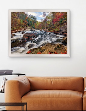 Cuadro decorativo Otoño debajo de pequeñas cascadas de Andy Crawford técnica mixta Cuadros Jr