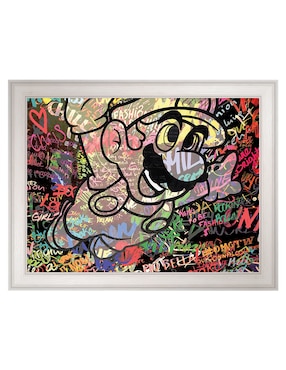 Cuadro decorativo Graffiti de Mario caricatura de The Pop Art Factory técnica mixta Cuadros Jr