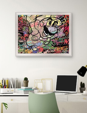 Cuadro decorativo Graffiti de Mario caricatura de The Pop Art Factory técnica mixta Cuadros Jr