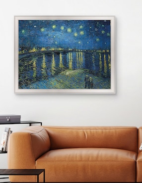 Cuadro decorativo Noche estrellada sobre el Ródano (1888) de Vincent van Gogh técnica mixta Cuadros Jr