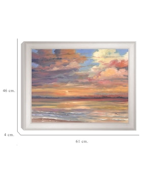 Cuadro decorativo Atardecer en Isla Coral de Paul Brent técnica mixta Cuadros Jr