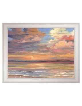 Cuadro decorativo Atardecer en Isla Coral de Paul Brent técnica mixta Cuadros Jr