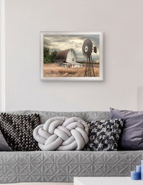 Cuadro decorativo Granja de la bahía Henderson de Lori Deiter técnica mixta Cuadros Jr