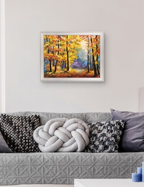 Cuadro decorativo Sendero de río en colores otoñales de DP Gallery técnica mixta Cuadros Jr