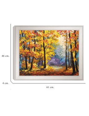 Cuadro decorativo Sendero de río en colores otoñales de DP Gallery técnica mixta Cuadros Jr