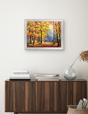 Cuadro decorativo Sendero de río en colores otoñales de DP Gallery técnica mixta Cuadros Jr