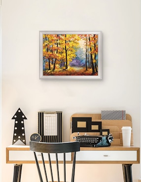 Cuadro decorativo Sendero de río en colores otoñales de DP Gallery técnica mixta Cuadros Jr