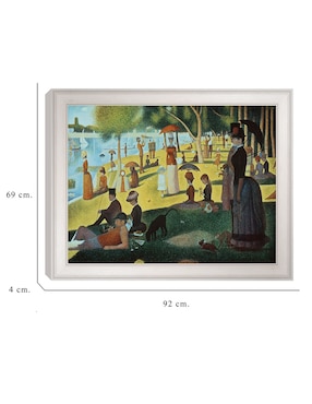 Cuadro decorativo Seurat – Tarde de domingo en la isla de Portfolio Arts Group técnica mixta Cuadros Jr