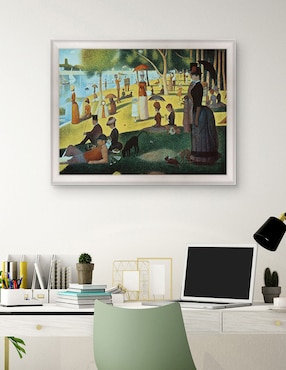 Cuadro decorativo Seurat – Tarde de domingo en la isla de Portfolio Arts Group técnica mixta Cuadros Jr