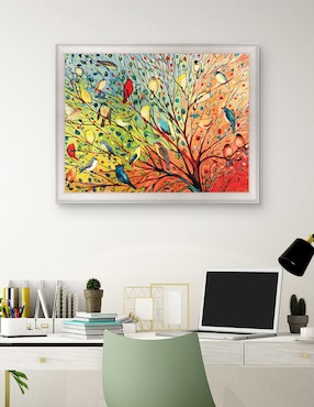 Cuadro decorativo 27 aves de Jennifer Lommers técnica mixta Cuadros Jr