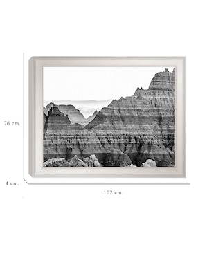 Cuadro decorativo Capas de tierras áridas de Andy Crawford técnica mixta Cuadros Jr