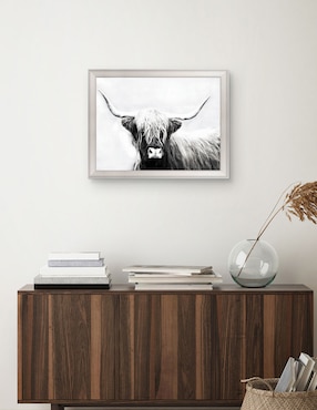 Cuadro decorativo Longhorn de las tierras altas de Danita Delimont técnica mixta Cuadros Jr