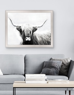Cuadro decorativo Longhorn de las tierras altas de Danita Delimont técnica mixta Cuadros Jr