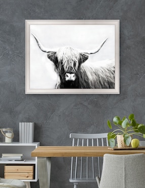Cuadro decorativo Longhorn de las tierras altas de Danita Delimont técnica mixta Cuadros Jr