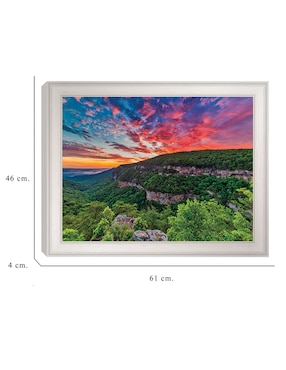 Cuadro decorativo Amanecer en Cloudland Canyon de Andy Crawford técnica mixta Cuadros Jr