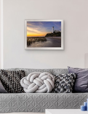 Cuadro decorativo Atardecer en el faro St Marks de Andy Crawford técnica mixta Cuadros Jr