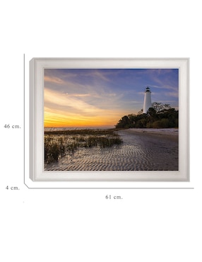 Cuadro decorativo Atardecer en el faro St Marks de Andy Crawford técnica mixta Cuadros Jr