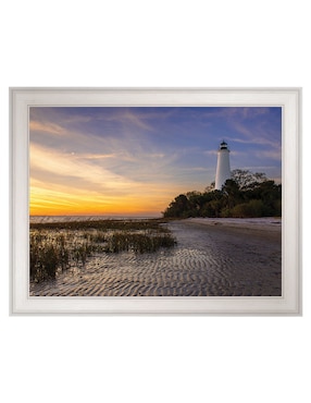 Cuadro decorativo Atardecer en el faro St Marks de Andy Crawford técnica mixta Cuadros Jr