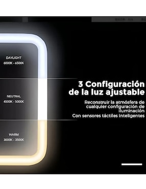 Espejo con luz Xtellar