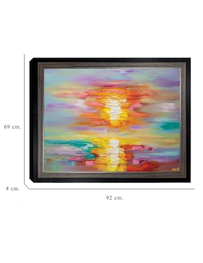 Cuadro decorativo Amanecer abstracto de Osnat Tzadok técnica mixta Cuadros Jr