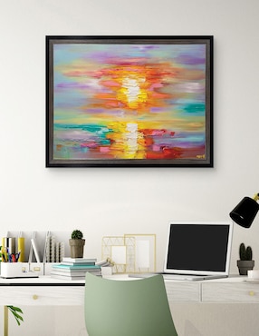 Cuadro decorativo Amanecer abstracto de Osnat Tzadok técnica mixta Cuadros Jr