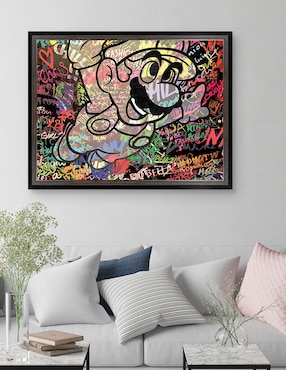 Cuadro decorativo Graffiti de Mario caricatura de The Pop Art Factory técnica mixta Cuadros Jr