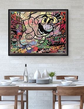 Cuadro decorativo Graffiti de Mario caricatura de The Pop Art Factory técnica mixta Cuadros Jr