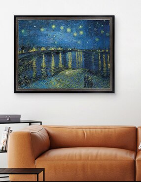 Cuadro decorativo Noche estrellada sobre el Ródano (1888) de Vincent Van Gogh técnica mixta Cuadros Jr