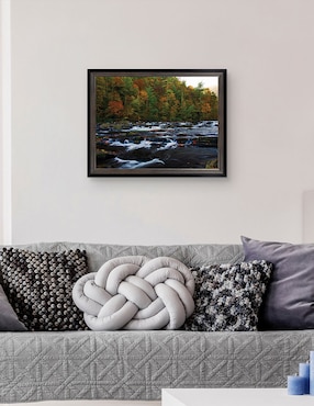 Cuadro decorativo Otoño en el río Tellico de Andy Crawford técnica mixta Cuadros Jr