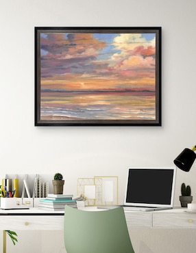 Cuadro decorativo Atardecer en Isla Coral de Paul Brent técnica mixta Cuadros Jr